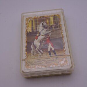 Vintage Piatnik White Horse Playing Cards Still in Plastic Never Used!
